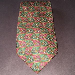 NWOT Pattinni 100% silk necktie w horseback riders
